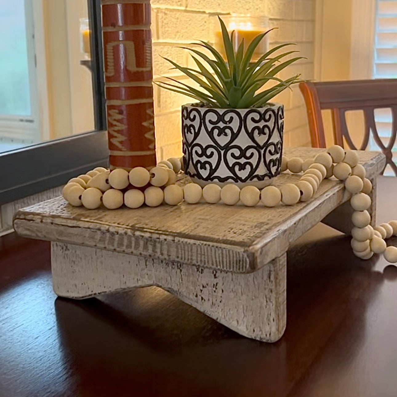 Rustic Wooden Table Riser – Handcrafted Display Stand