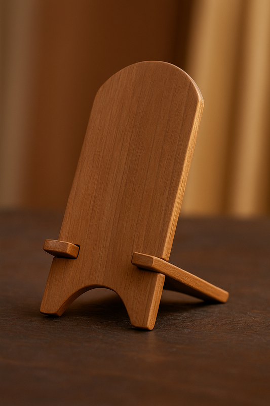 Custom Handmade Wooden Phone Stand – Fits All Modern Phones